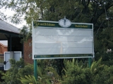 Removable message sign - school