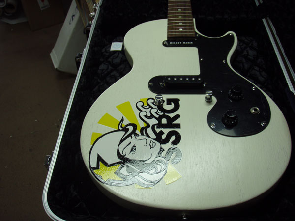 Hand painted guitar.