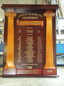 Land & Income Tax Honour Sign