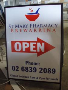 Aframe Sign