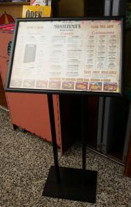 Menu Sign