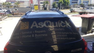 Rear window graphics