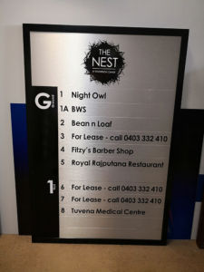 Directory Board Sign
