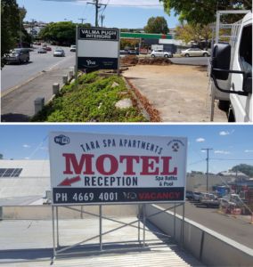 double sided motel sign | double sided commercial sign