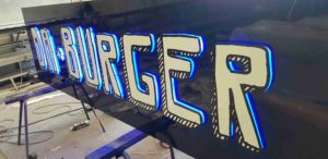 halo lit sign