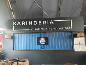 Above awning sign
