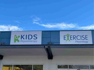 Above awning sign