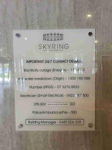 Acrylic plaque