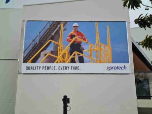 billboard, Protech, printed sign