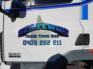 truck door decoration, Statewide Crane Truck Hire