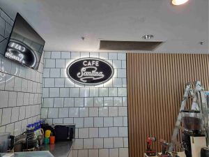 LED halo lit sign